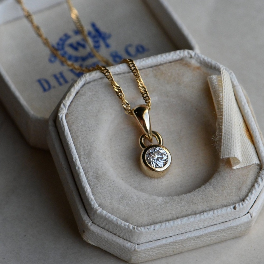 .28 Carat Old European Cut Diamond Pendant